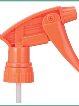 Janitorial Supplies Dispenser - Trigger Sprayer Chemical Resistant 9in Orange